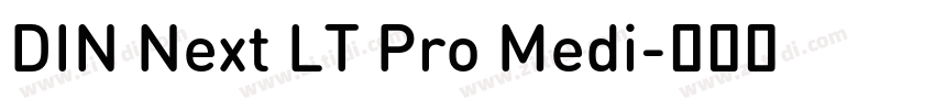 DIN Next LT Pro Medi字体转换